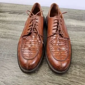 Vintage Johnston & Murphy Passport Derby Shoes Men’s 9W Brown Leather Oxford USA Johnston murphy passport mens - Gem main image 4
